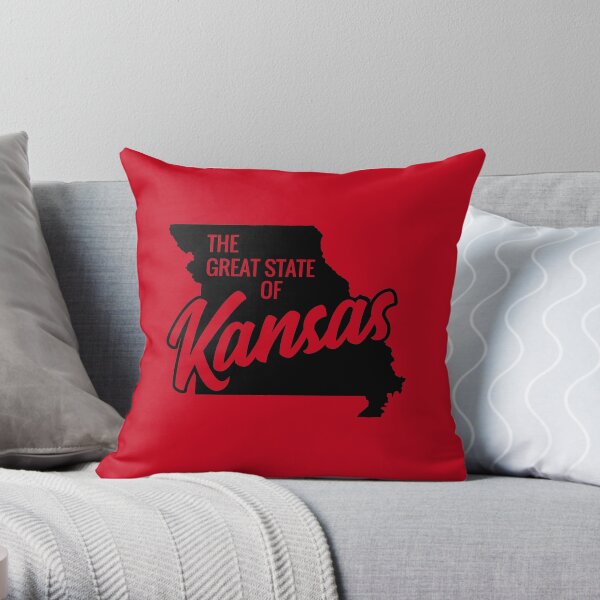 The Great State of Kansas Throw Pillow