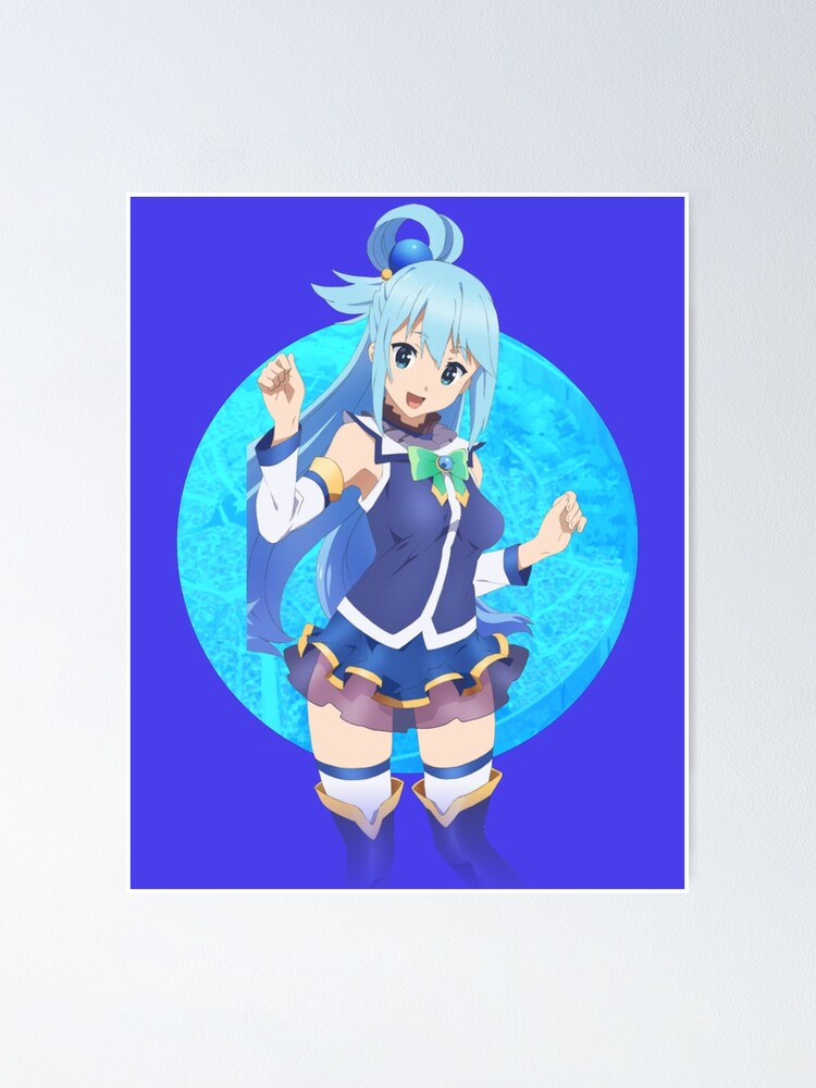 Funny Aqua KonoSuba Anime Girl Postcard for Sale by slinkraz