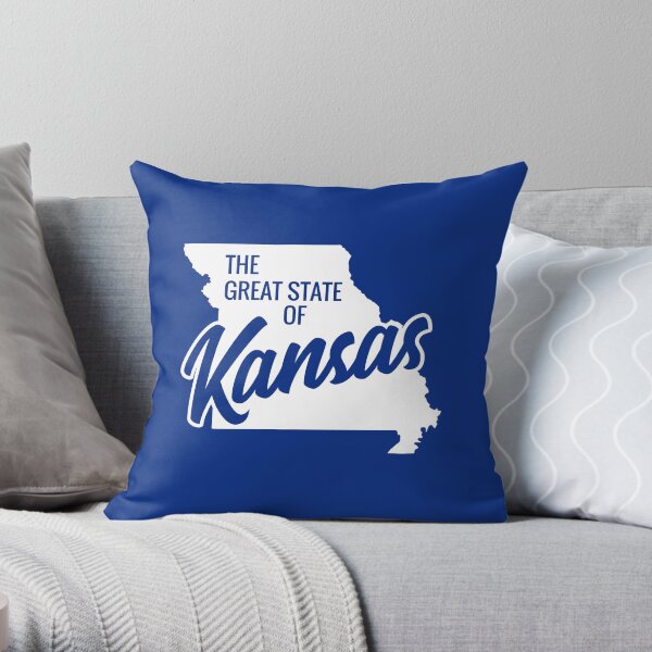 The Great State of Kansas Throw Pillow
