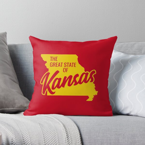 The Great State of Kansas Throw Pillow