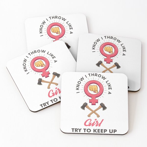 Item preview, Axe Throwing I Know I Throw Like A Girl Try To Keep Up Light designed and sold by funnierthanthou.
