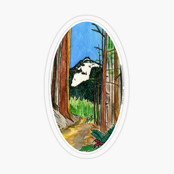 Woodland Cathedral Transparent Sticker