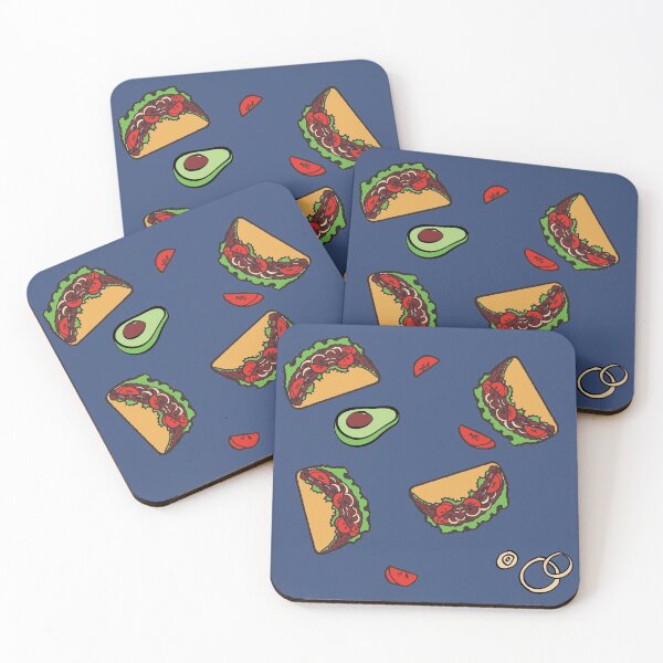 Item preview, Cute Tacos Pattern designed and sold by NeonSpaceJunk.