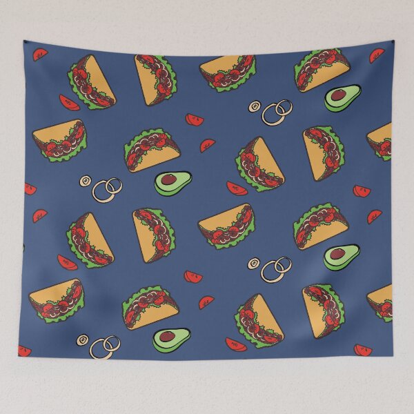Item preview, Cute Tacos Pattern designed and sold by NeonSpaceJunk.