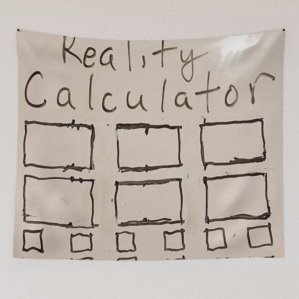 Item preview, Basic Reality calculator lay out  designed and sold by Robert Livingston.
