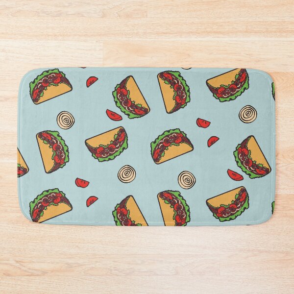 Item preview, Cute Taco Time Pattern designed and sold by NeonSpaceJunk.