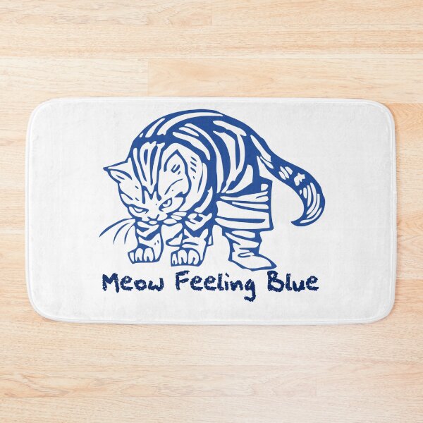 Item preview, Meow Feeling Blue designed and sold by dakrishz.