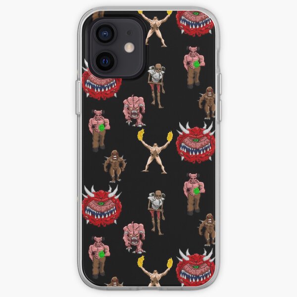 Classic Doom Demons Pattern iPhone Soft Case