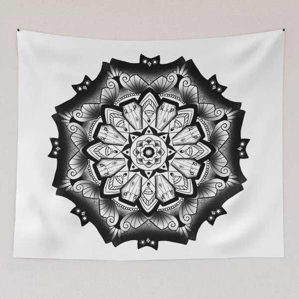 Item preview, Spooky bat mandala  designed and sold by msbdesigns.