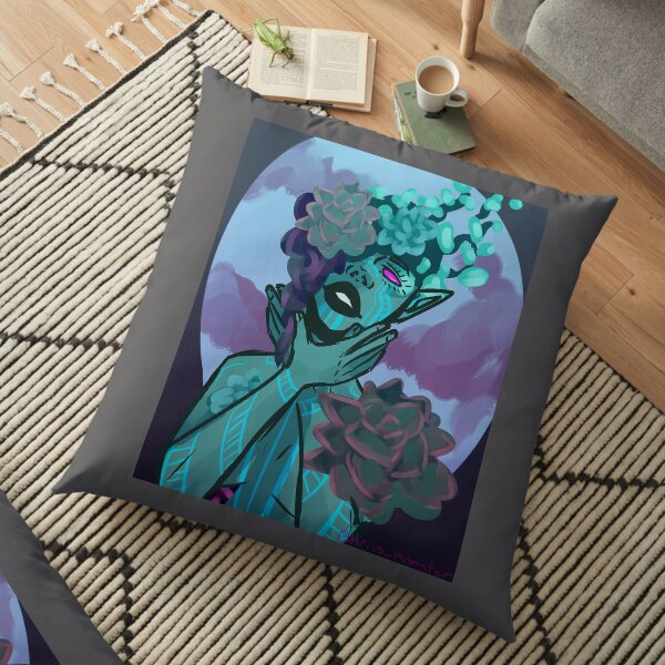 Succulent Faerie Floor Pillow