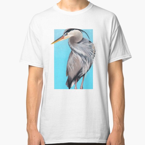 Great Blue Heron art by Wildlife Artist Sherrie Spencer Classic T-Shirt