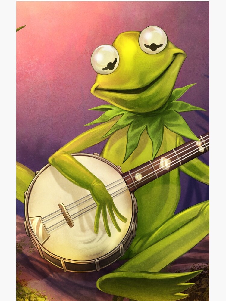frog: rainbow connection banjo by DavidW-Art