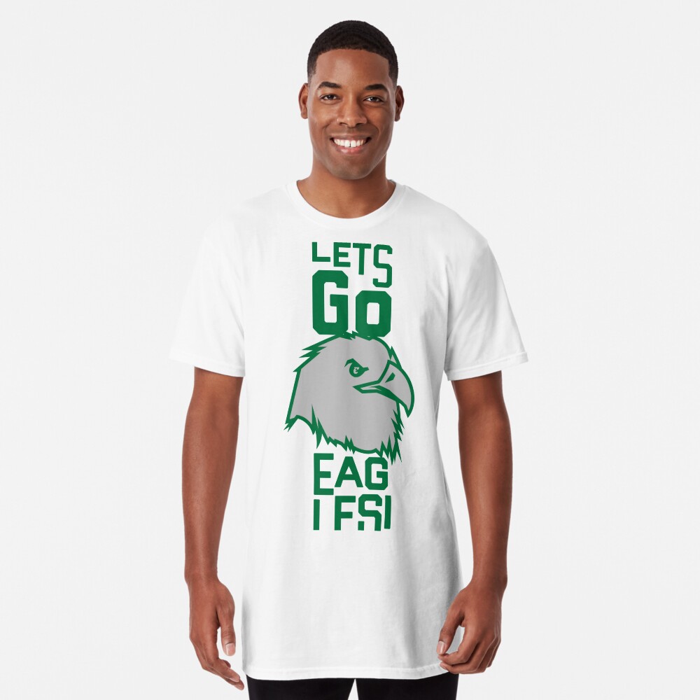 Lets Go Eagles Washed And Worn Look Philadelphia Eagles T Shirt