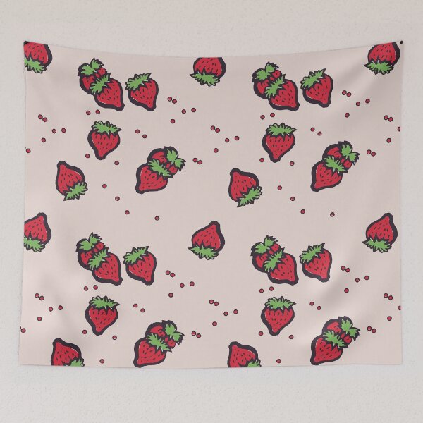Item preview, Cute Strawberry Pattern designed and sold by NeonSpaceJunk.