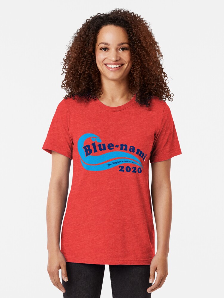 Alternate view of Blue-nami 2020 Tri-blend T-Shirt