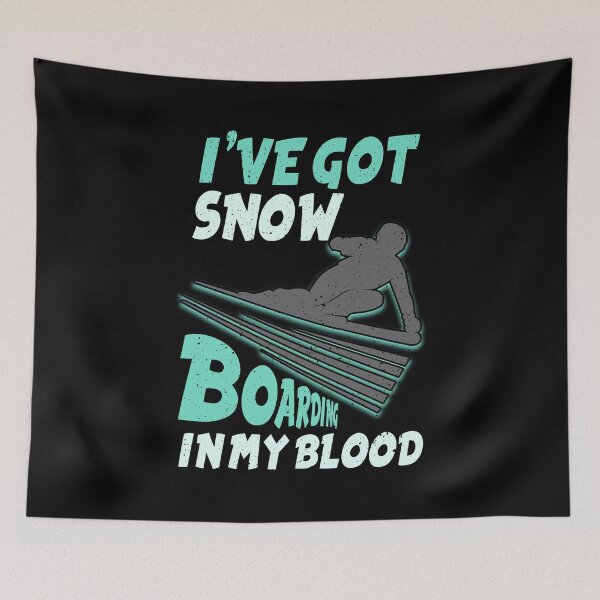 Item preview, Snowboarding in my blood winter sports gift designed and sold by redshirtz.