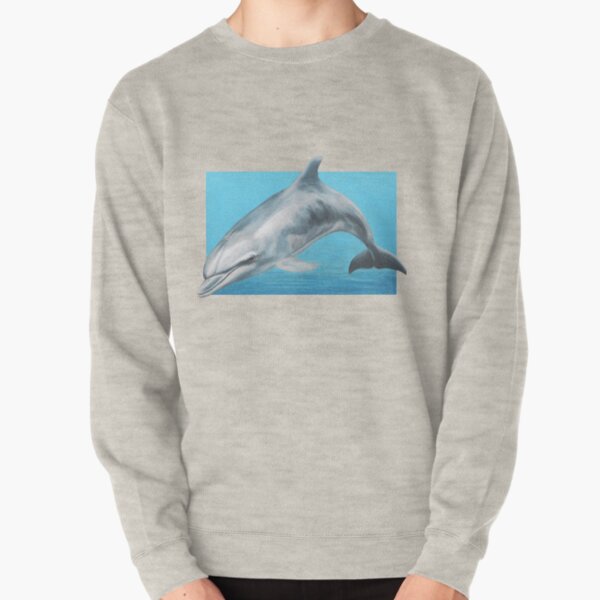Dolphin art by Wildlife Artist Sherrie Spencer Pullover Sweatshirt