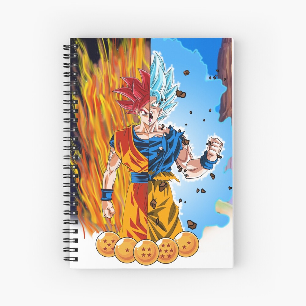 Cuaderno de espiral «Dragon ball z goku transformación» de Lakrom28 |  Redbubble