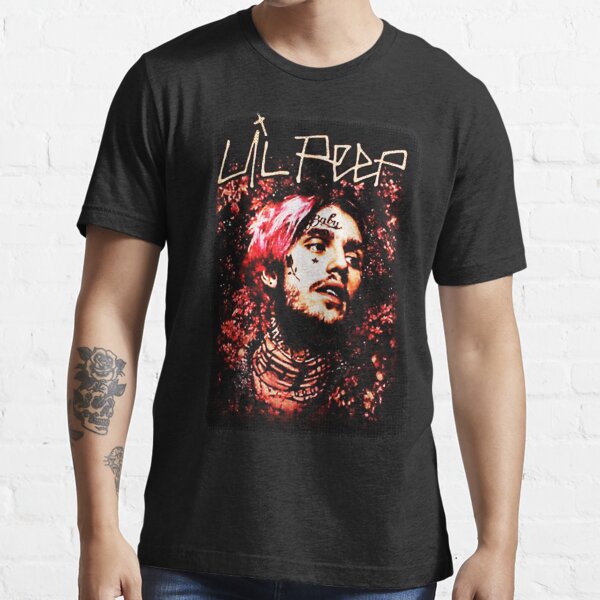 Retrato floral de Lil Peep Camiseta esencial
