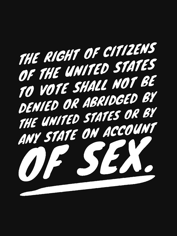 Women's Suffrage 19th Amendment Text by joehx