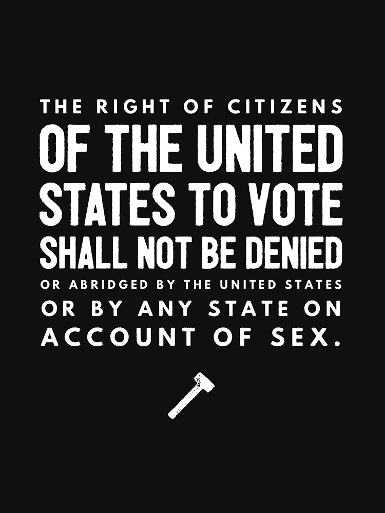 Women's Suffrage 19th Amendment Text by joehx