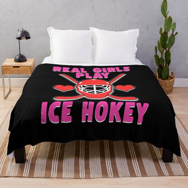 Item preview, Real girls play ice hockey women girls sport designed and sold by redshirtz.