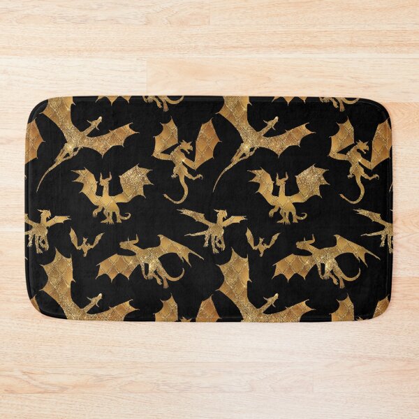 Item preview, Dragons - gold and black Dragons designed and sold by SugarPineDesign.