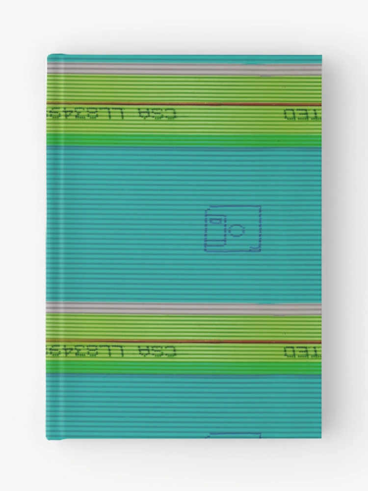 Thumbnail 1 of 3, Journal, Green Computer Wire Pattern designed and sold by Lee-Bots.