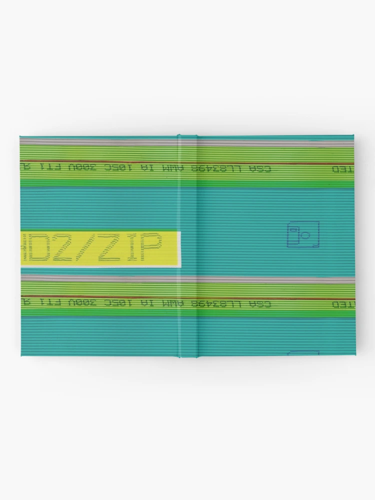 Thumbnail 2 of 3, Journal, Green Computer Wire Pattern designed and sold by Lee-Bots.