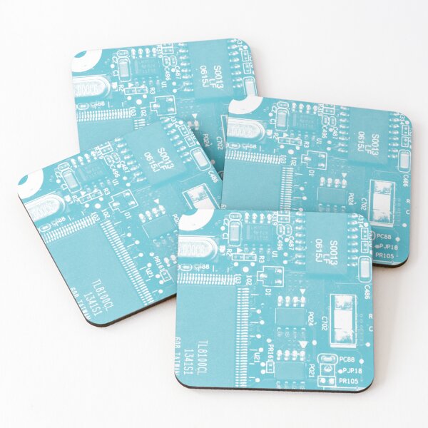 Item preview, Light Blue Circuit Board Pattern designed and sold by Lee-Bots.