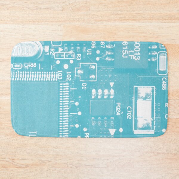 Item preview, Light Blue Circuit Board Pattern designed and sold by Lee-Bots.