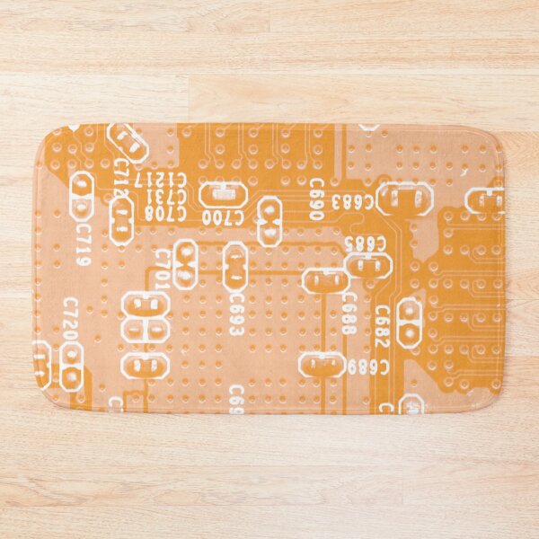 Item preview, Orange Circuit Board Pattern designed and sold by Lee-Bots.