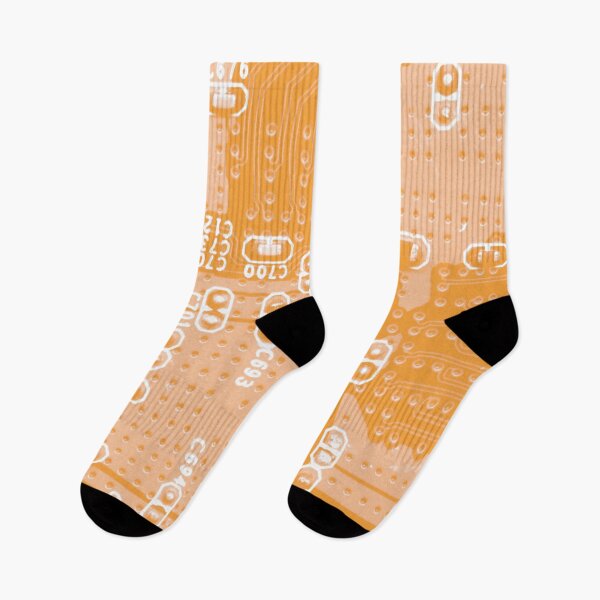 Item preview, Orange Circuit Board Pattern designed and sold by Lee-Bots.