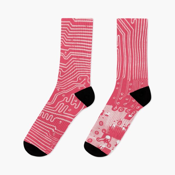 Item preview, Pink Circuit Board Pattern designed and sold by Lee-Bots.