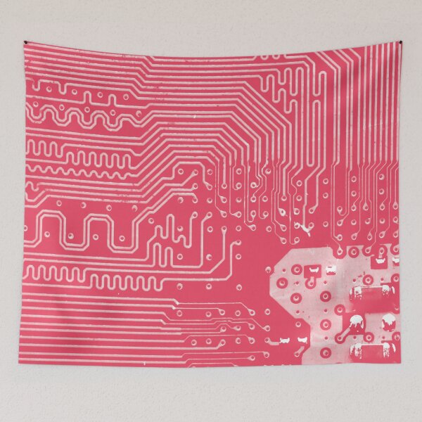 Item preview, Pink Circuit Board Pattern designed and sold by Lee-Bots.