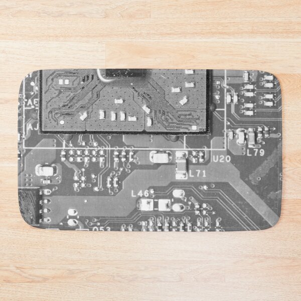 Item preview, Gray Circuit Board Pattern designed and sold by Lee-Bots.