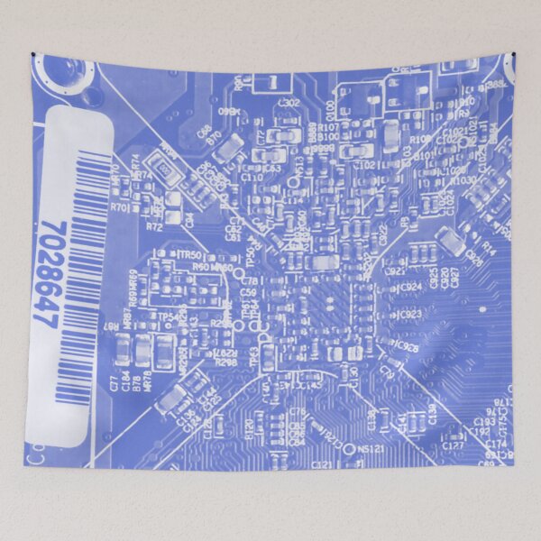 Item preview, Black Circuit Board Pattern designed and sold by Lee-Bots.