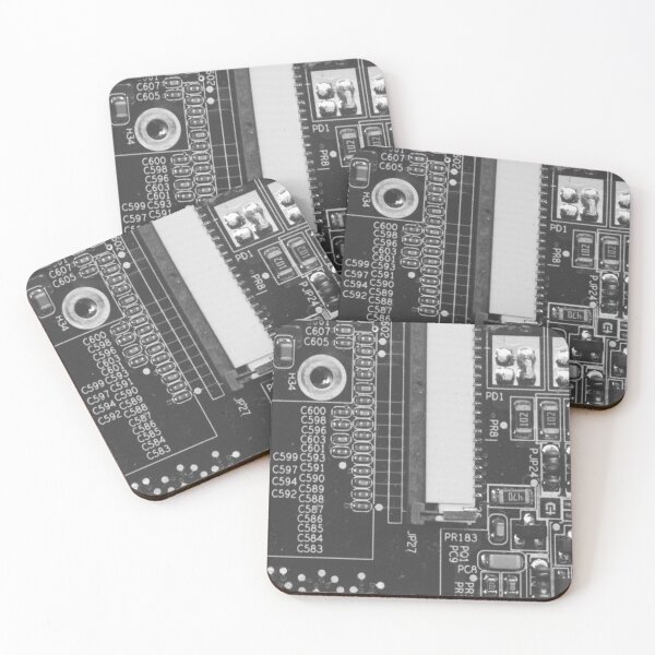 Item preview, Black Circuit Board Pattern designed and sold by Lee-Bots.