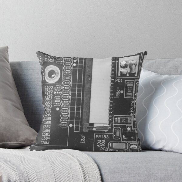 Item preview, Black Circuit Board Pattern designed and sold by Lee-Bots.