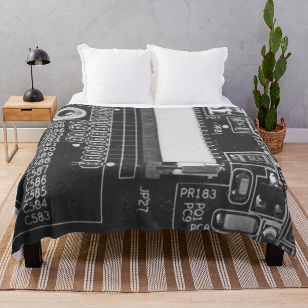 Item preview, Black Circuit Board Pattern designed and sold by Lee-Bots.