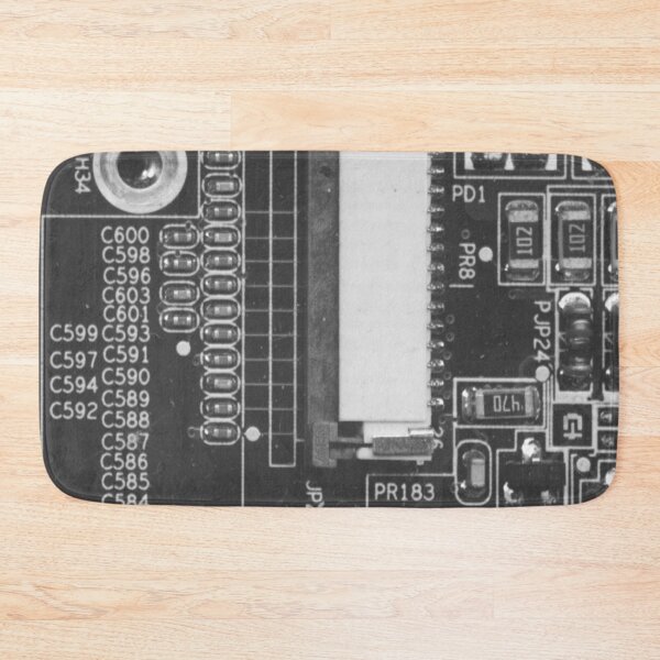 Item preview, Black Circuit Board Pattern designed and sold by Lee-Bots.