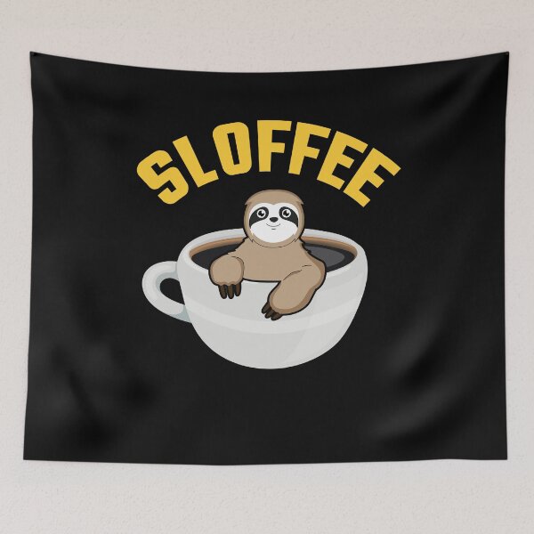 Item preview, Sloffee coffee sloth breakfast morning gift designed and sold by redshirtz.