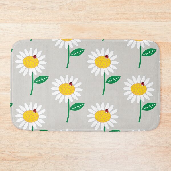 Item preview, Whimsical Summer White Daisy and Red Ladybug © fatfatin designed and sold by fatfatin.