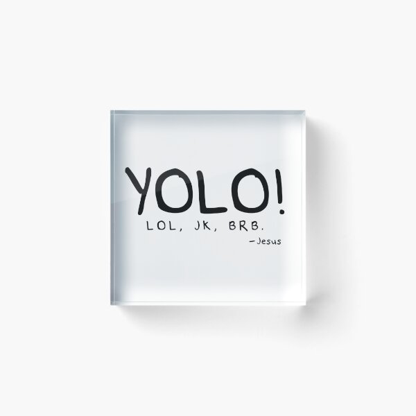 Item preview, YOLO - Jesus Simple designed and sold by Maya Foster.