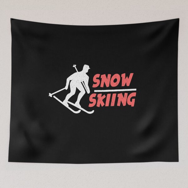 Item preview, Snow skiing winter sport downhill skiing sport gift designed and sold by redshirtz.