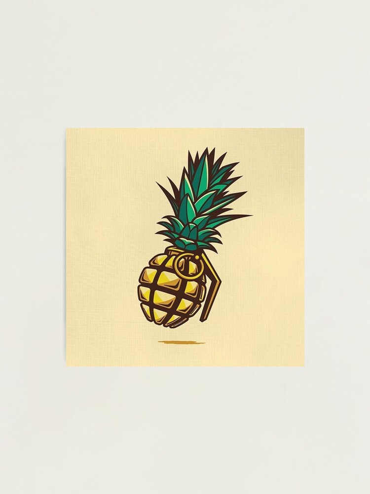 pochoir grenade ananas