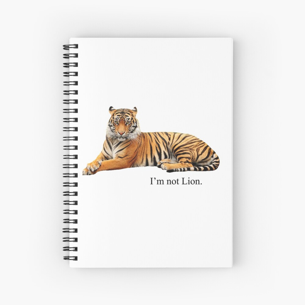 Ich Bin Kein Lowe Tiger Wortspiel Kunstdruck Von Jackyboi Redbubble