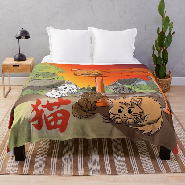Item preview, Cat kanji with cats at a torii gate designed and sold by CuisineCat.