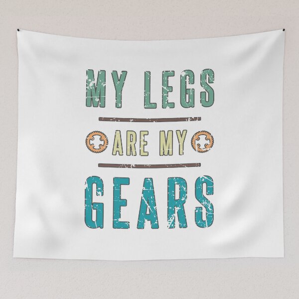 Item preview, My Legs Are My Gears Cycling Bike Theme Gifts for a Cyclist designed and sold by KNUXX Shop.