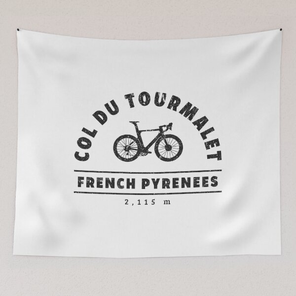 Item preview, Col Du Tourmalet French Pyrenees Bike Theme Cycling Gifts Black designed and sold by KNUXX Shop.